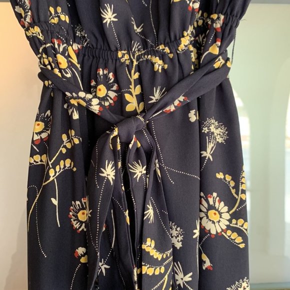 NWT - Loft Women’s Petite Blue Floral Midi Dress (Size XXSP) - Picture 4 of 5